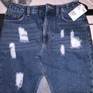 jean skirt